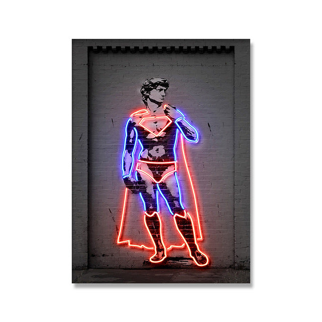 Poster Super Héros Antique