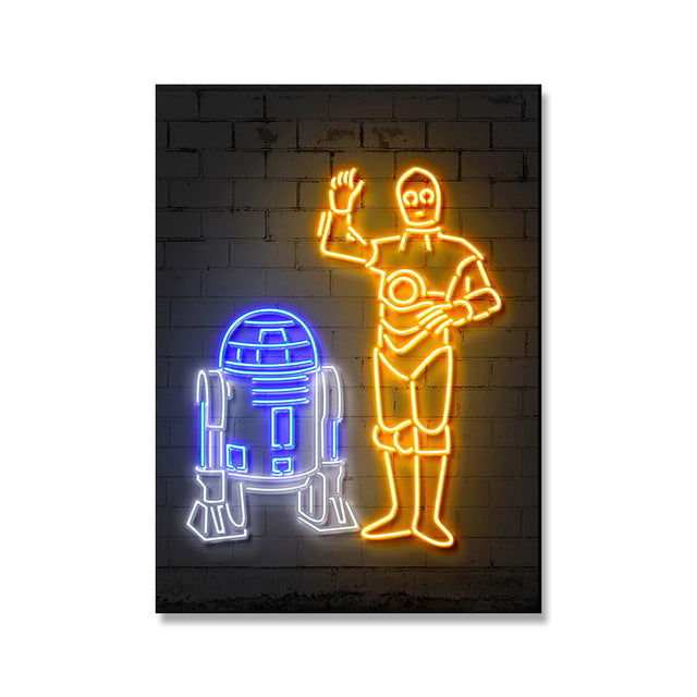 Poster Star Wars R2-D2 et C-3PO