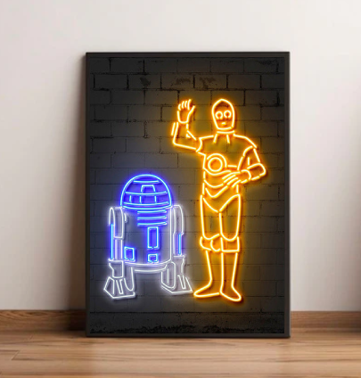 Poster Star Wars R2-D2 et C-3PO